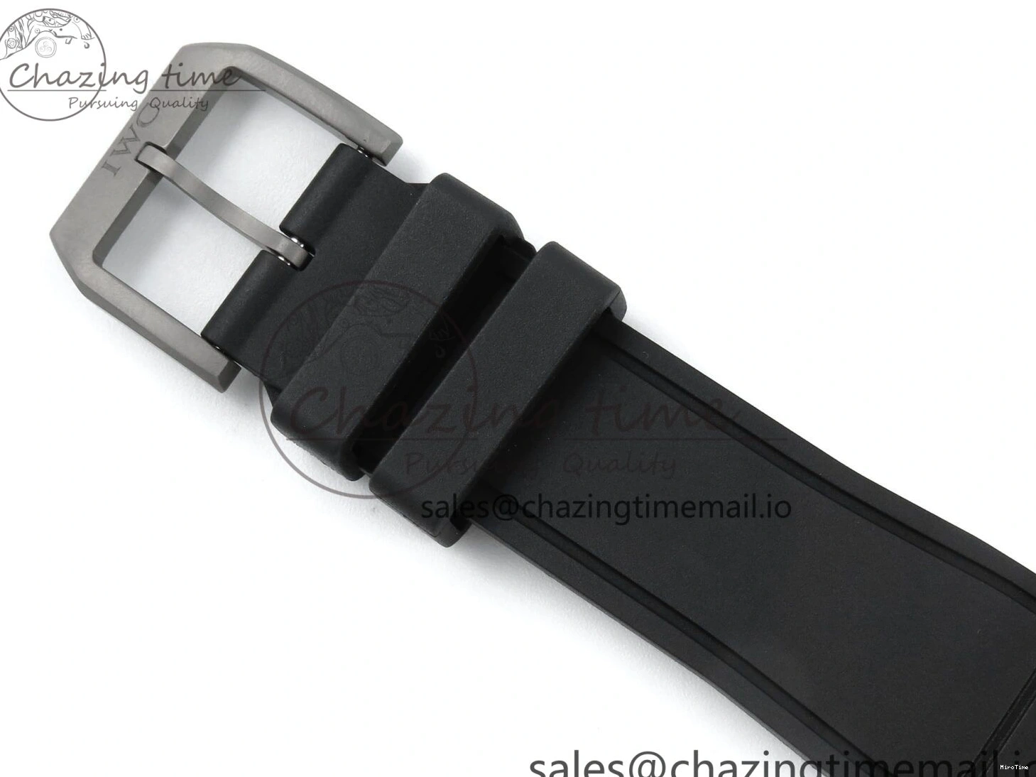 MIROTIME 0307 TravelReady Pilot IW326905 Black Aces M+F 1:1 Best Edition White Dial on Black Rubber Strap MY 7000